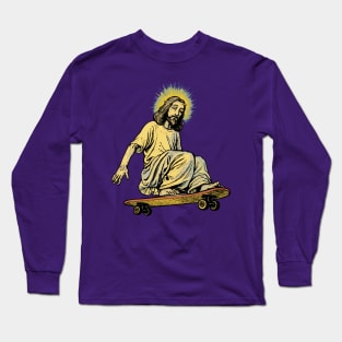 Skater Jesus Long Sleeve T-Shirt